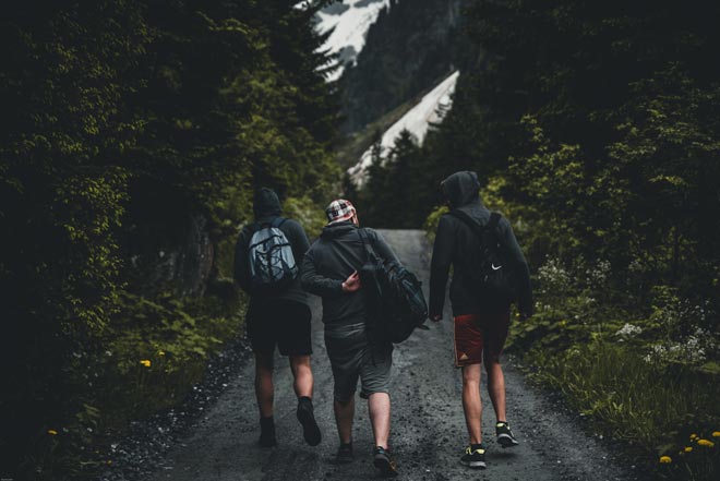 Cheap Stag Do Ideas: Outdoor adventures: go hiking with your friends.