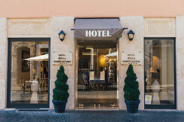 Accommodation Types. Hotels: Photo of Hotel Front