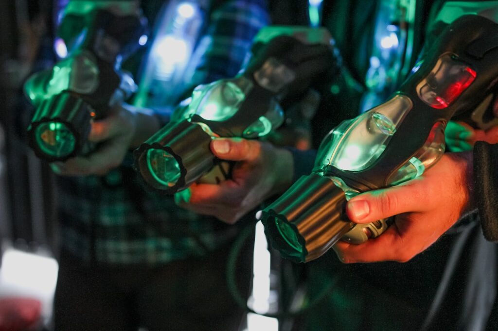 Laser Tag in a Sci-Fi Arena